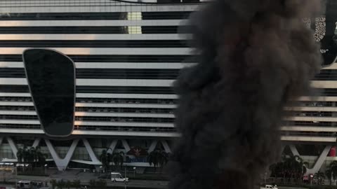 Bangkok Market Goes Up In Flames