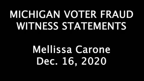 Massive election fraud observed in Detroit Metro area, 2020 presidential election.