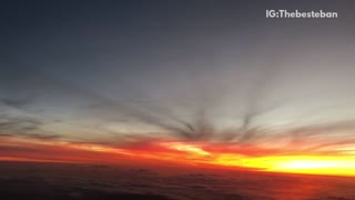 Timelapse of sunset in the clouds