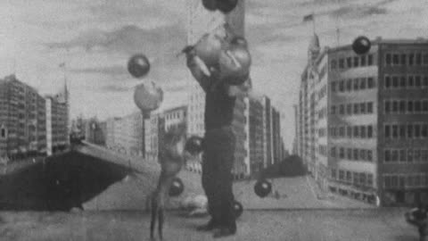 Buster & Tige Put A Balloon Vendor Out Of Business (1904 Original Black & White Film)