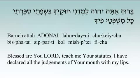 Be'libi Tzafanti. In My Heart I've Hidden. Psalm 119:11-13