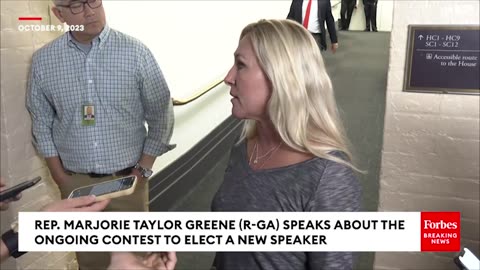 JUST IN: Marjorie Taylor Greene Details Closed-Door GOP Meeting To Elect New House Speaker