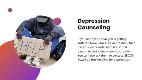 Free Helpline For Depression to Overcome | ISKCON Dwarka