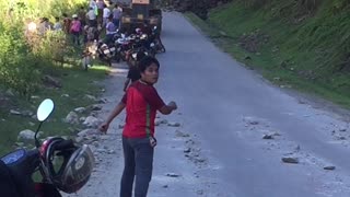 Mudslide Blocks Road