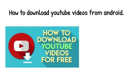 How to download youtube video part 1