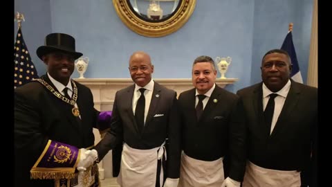 MAYOR ADAMS SABOTAGING NYC IS NAMED MASTER MASON IN SECRET SATANIC CEREMONY!