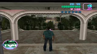 GTA Vice City - The pillar in Diaz's mansion, that you can see only from inside