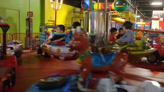 Spencer driving spaceship at @Play VID_20180422_144510