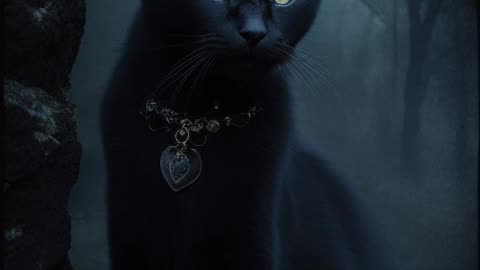 Black Cat | Witch Cat | Mysterious Atmosphere | Gothic Art | Digital Art | AI Art #blackcat #gothic