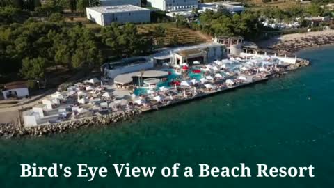 Bird's Eye View of a Beach Resort