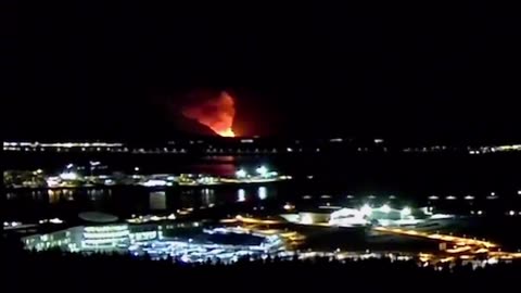 Time Lapse of New Volcano Eruption in Iceland