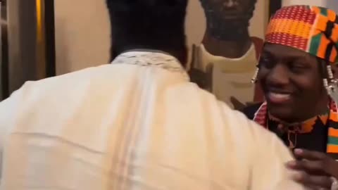 Lil Yachty shows Dr. Umar Johnson Black Jesus Disguised as White Jesus Painting