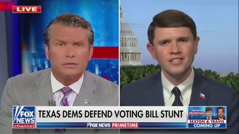 PATHETIC: Texas Dem who fled state can’t name one voter who would be denied rights in new bill