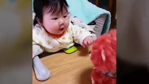 Funny Babies Scared Of Toys 😊☺️