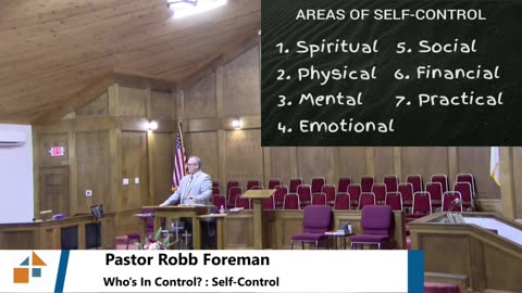 Pastor Robb Foreman // Who's In Control? : Self-Control (Part 1)