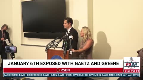 Reps. Marjorie Taylor Greene & Matt Gaetz Hold Press Conference Breaking Down the Truth of Jan 6