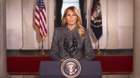 Melania Trump Gives Farewell Address