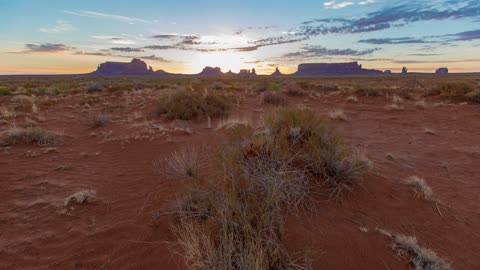 Time Lapse Desert Sunrise