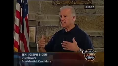 Biden in '07 - "If we leave all the weapons behind in Afghanistan, they will use them against us..."
