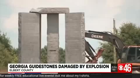 Massive Explosion At The Georgia Guidestones