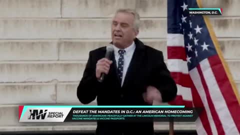 Dr. Robert Malone and Robert Kennedy Jr. at Washington DC Rally Against COVID Mandates..