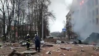 Russia Bombs A Building At Karazin University