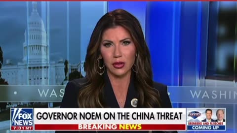 Governor Noem testifies on the dangers of Chinese land ownership in the United States