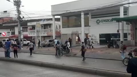 Vandalismo en Bancolombia