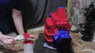1990 chevy truck trans Painting part 1