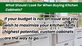 What Should I Look for When Buying Kitchen Cabinets