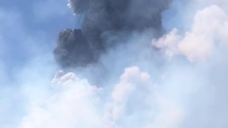 Mt Etna Eruption Sends Ash Airborne