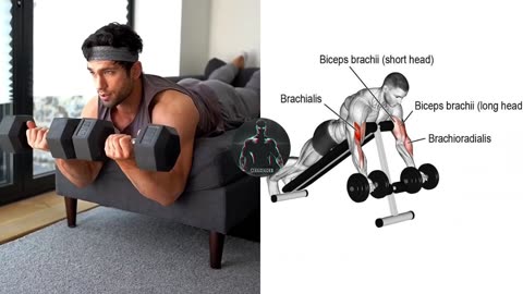 7 BEST Exercises for BICEPS AT HOME ( DUMBBELLS ONLY )