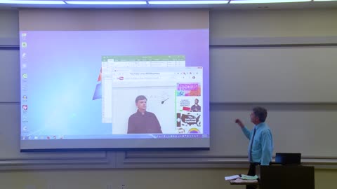 Funny April Fools Prank Math Professor Fixes Projector Screen