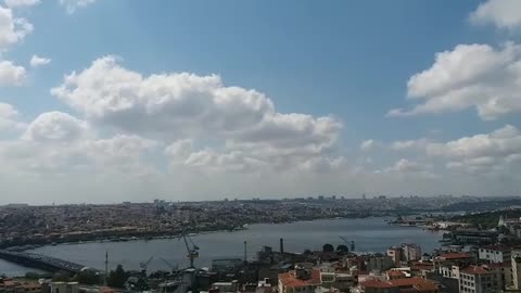View from galata tower istanbul