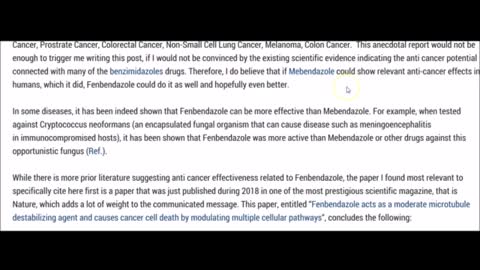 ANOTHER Antiparasitic Drug Cures Cancer_ MEDICAL MAFIA, Mysterious Deaths of Doctors and Scientists