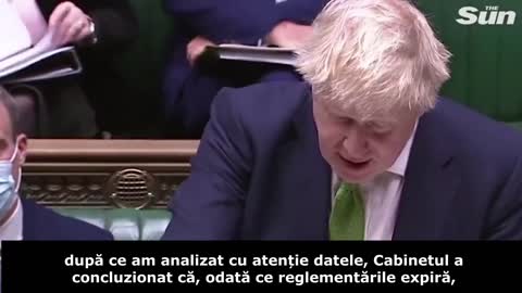 Caderea Sandramelei Covid. Boris Johnson: FARA MASTI, FARA CERTIFICATE!