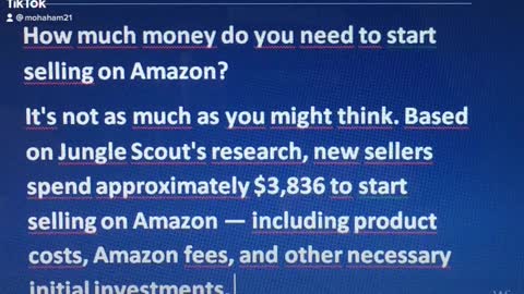 How much money do you need to start selling on Amazon?