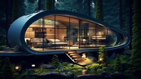 Home Design - Enchanting Fusion- Ultra Modern Tiny Eco Homes Embrace the Forest