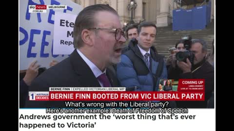 🚨 BREAKING: Bernie Finn Expelled from Liberal party, by Lobster Guy. Freedom of Speech eh