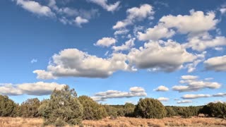 Clouds going by.