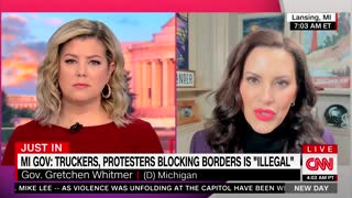 Michigan Gov. Gretchen Whitmer on media promoting Freedom Convoy: "We cannot insight & encourage people to break the law"