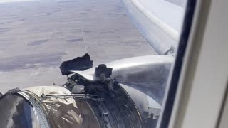 Engine Falls Apart Before Airplane Passengers Eyes