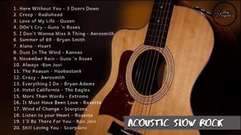 Best of Acoustic Slow Rock Acoustic Cover Compilation