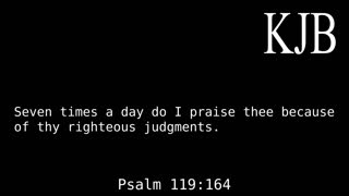 Seven Times A Day - Psalm 119:164