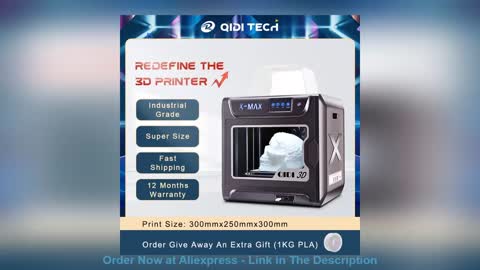 ⭐️ QIDI TECH X-Max Large size 3d Printer 300x250x300mm Auto Level Touch Screen single Extruder DIY