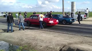 Blue 1969 Camaro Vs Red 1987 Fox Body