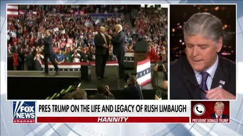 Trump Talking to Foxnews and Hannity about Rush Limbaugh