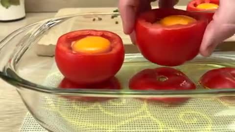 Just put an egg in a tomato and you will be amazed