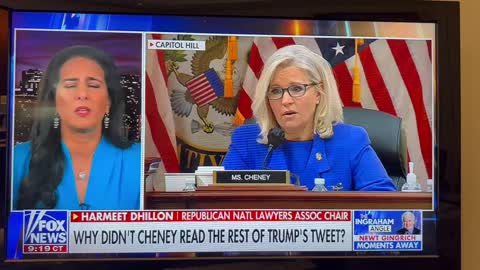 Liz Cheney omits part of Trump tweet