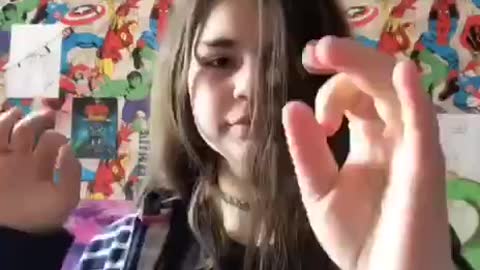 Girl posing dance on tiktok